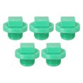 thumbnail image 1 of G1/2" Square Male Thread PPR Pipe Fitting End Cap, Tubing Stopper for Preventing Leakage, Green 5Pcs, 1 of 4