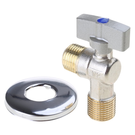 G1/2 Thread Brass Triangles Valves Large Cold Hot Water Angle Stop Valves