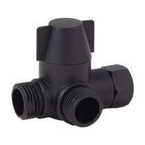 G1/2in 3 Way Diverter Valve T-Adapter Converter For Shower Water Tap Connector Bathroom Faucet Water Separator ABS