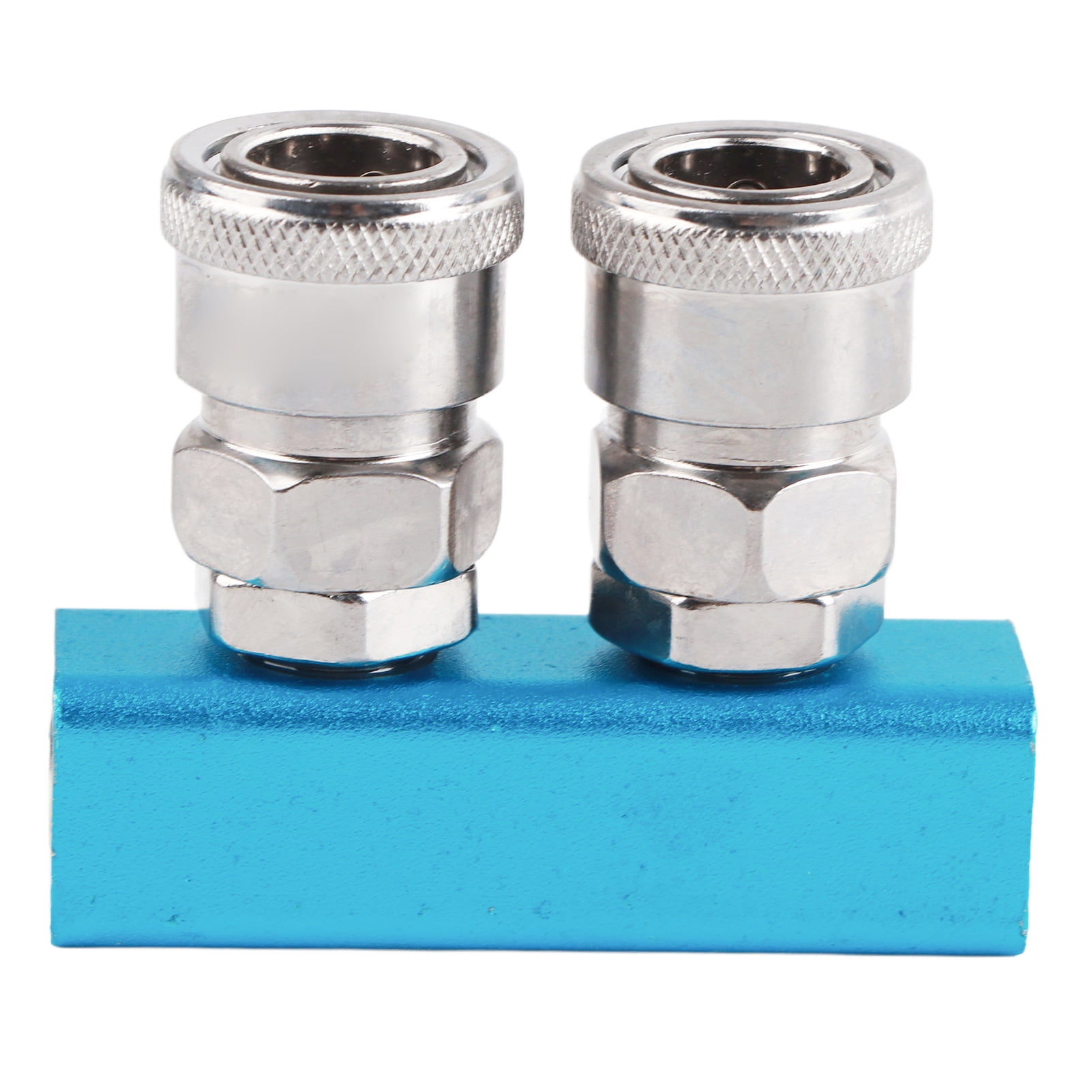 G1/4 Air Distribution Block Straight Air Hose Splitter Pneumatic