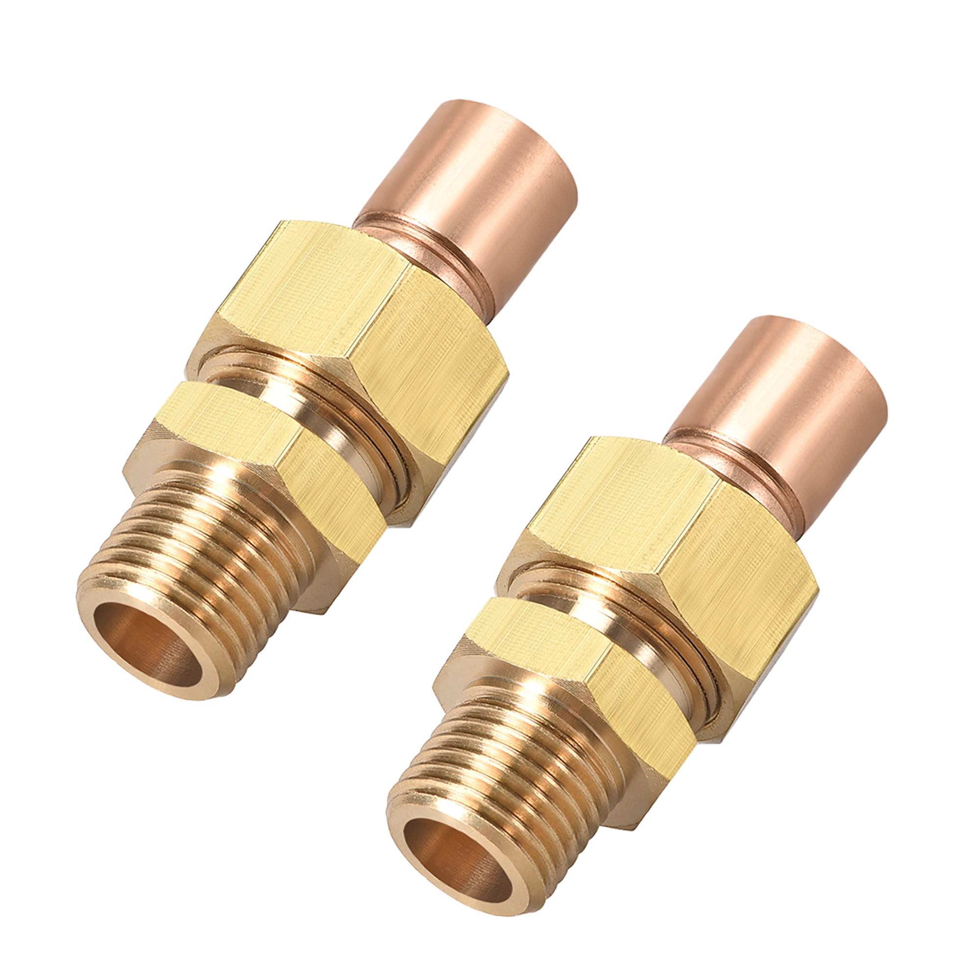 G1/4 Copper Union Fitting with Sweat Solder Joint to Male Threaded