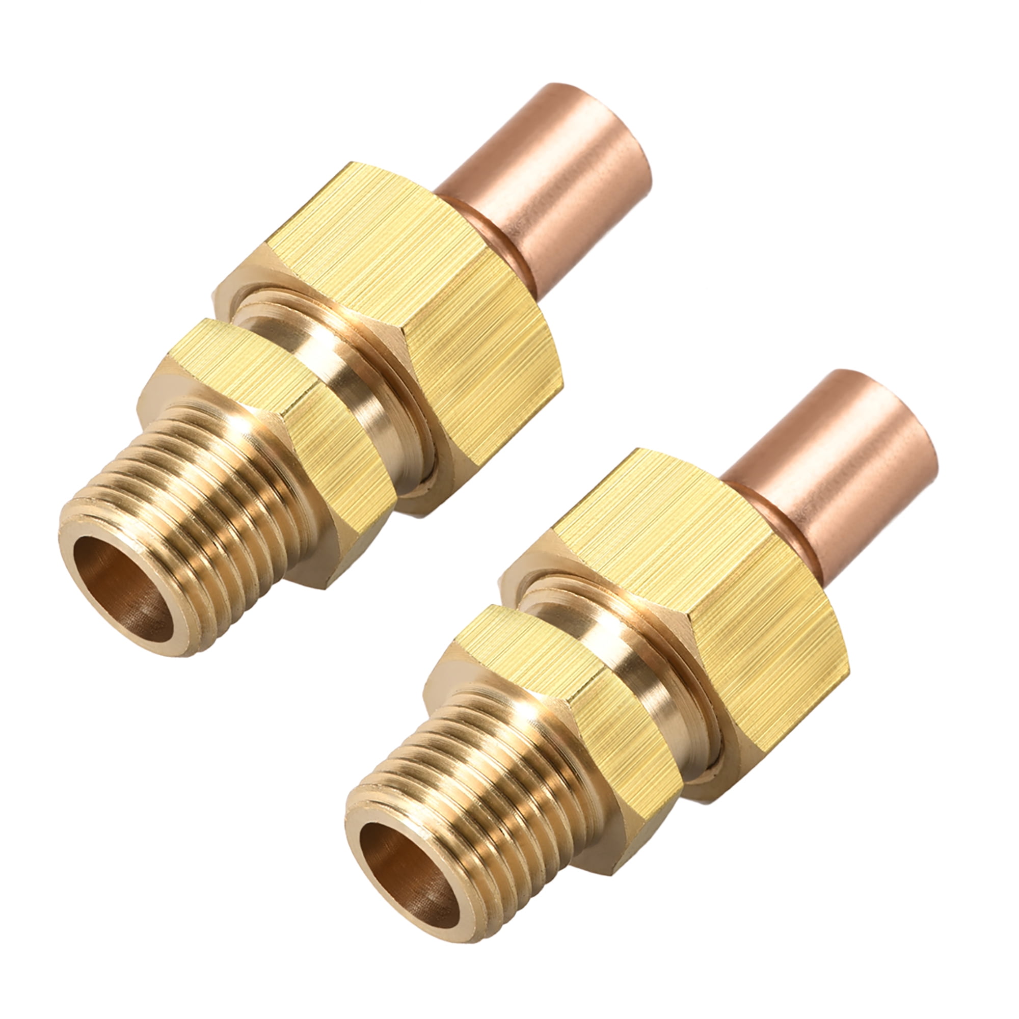 G1/4 Copper Union Fitting with Sweat Solder Joint to Male Threaded Connects for Use 8mm Nominal
