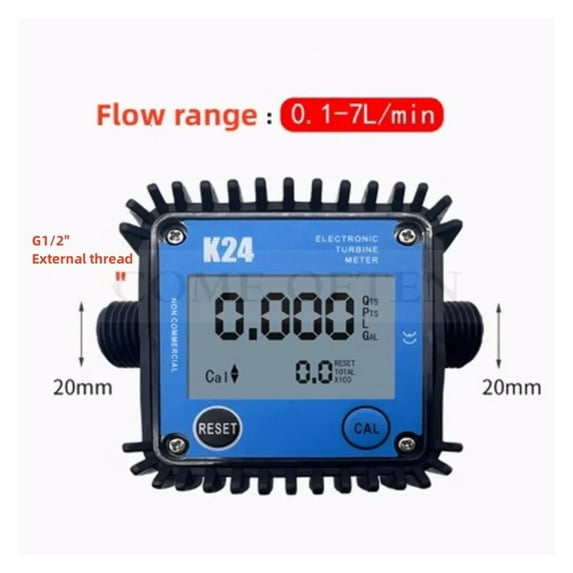 G1/4" G1" Flow Digital Display Meter Gear Flow Meter Gasoline Oil Hydraulic Oil Soy Oil Water 0.2-10L/min 10-100LPM ,Accurate Measurements