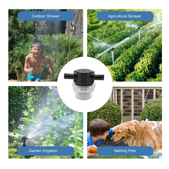 G1/4" Irrigation Pipeline Filter, Stainless Steel Mesh Screen, Prevents Debris Impurities