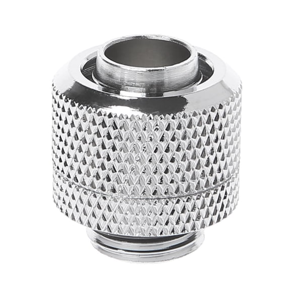 G1/4" Soft Tube Compression Fitting for 3/8" X 1/2" Computer Water Cooling System Quick Tighten Through Straight Joint