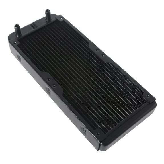 G1/4 Thread 240mm PC Water Heat Exchanger Computer Aluminum Heat Radiator Heat Sink for Computer Water Cooling System