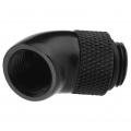 G1/4" Thread 45 Degree Bend Angle Fitting Adapter for CPU Water Cooling Black