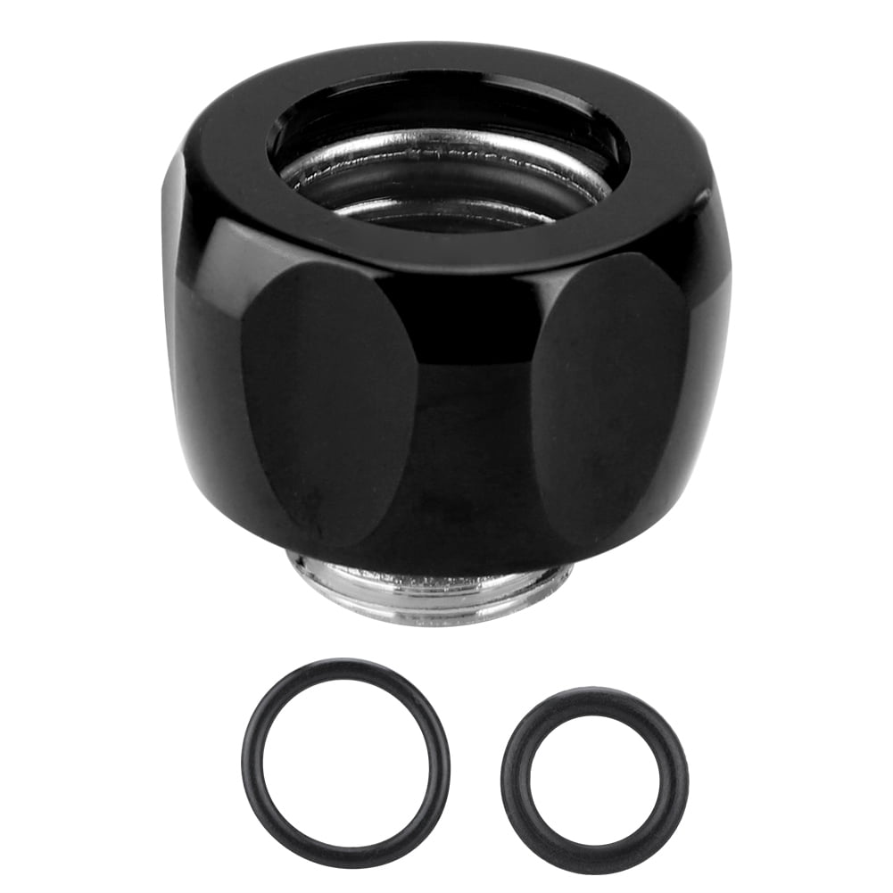 G1/4 Water Cooling Compression Fitting for Rigid Acrylic Tube OD 14mm(Black)