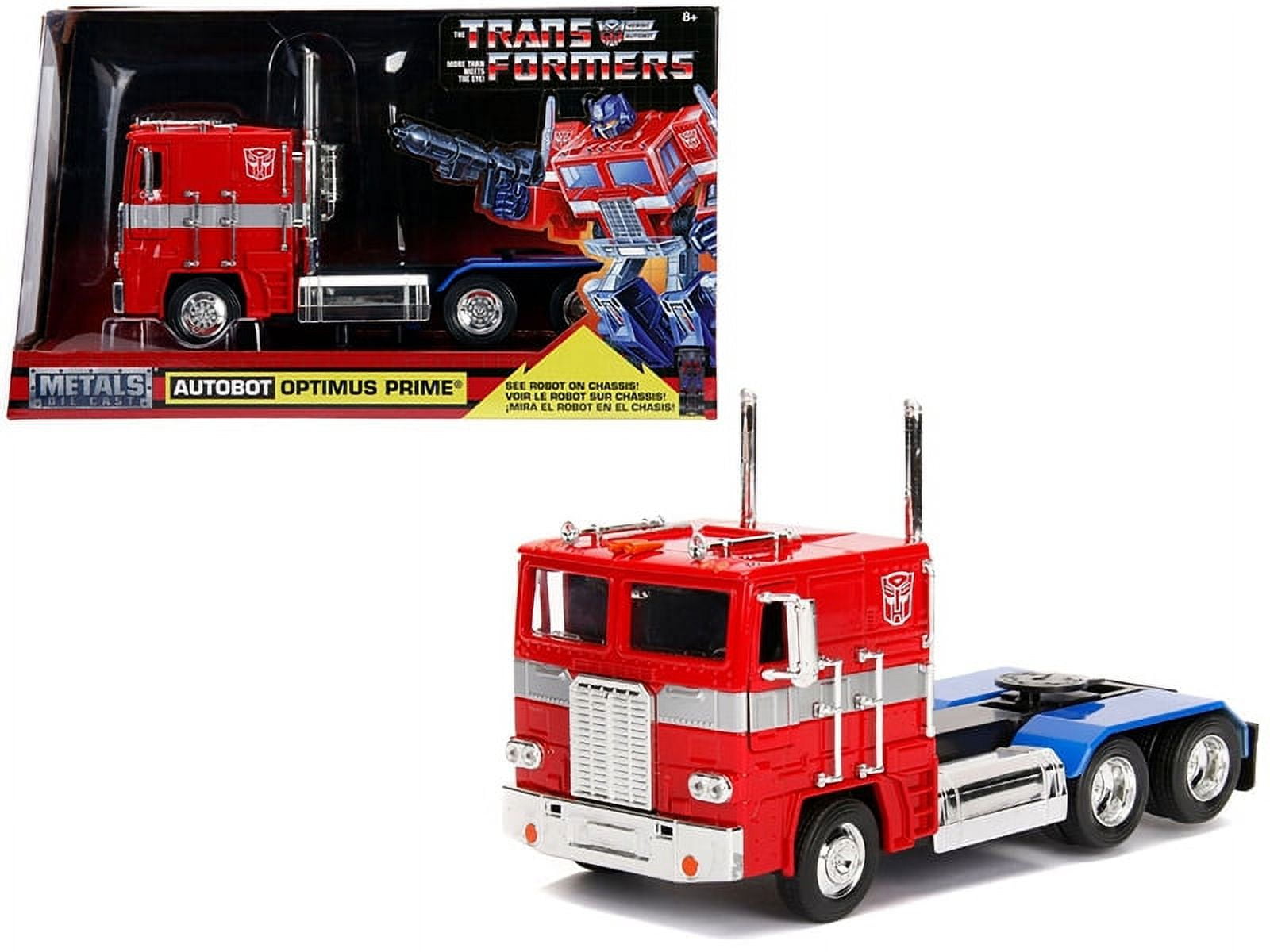 G1 Autobot Optimus Prime Truck Red with Robot on Chassis from