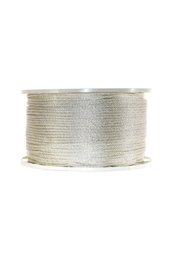 G1012S1000S Solid Braided Nylon Rope Spool White - 0.18 in. x 1000 ft.