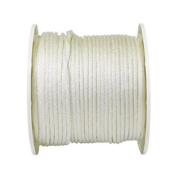 G1020S0500S Solid Braided Nylon Rope Spool White - 0.31 in. x 500 ft.