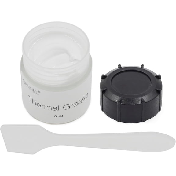 G104 20Grams White Thermal Conductive Compound Grease, Heatsink Paste, Paste for CPU GPU Cooler IC LED Chipset Cooling