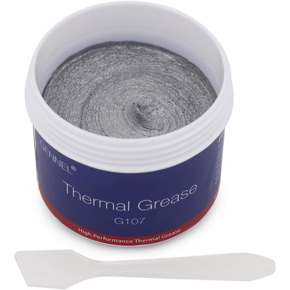 G107 100Grams Silver Thermal Paste, Premium Performance Conductive Compound Grease, Heatsink Paste for CPU GPU LED IC PS4 PS5 Xbox Ovens