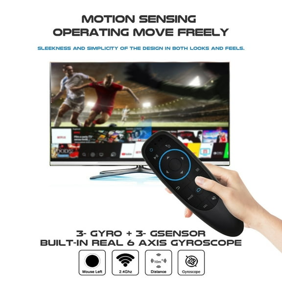 G10BTS Remote Control Bluetooth 5.0 Air Mouse IR Learning Gyroscope Wireless Infrared for Android TV Box HTPC PCTV