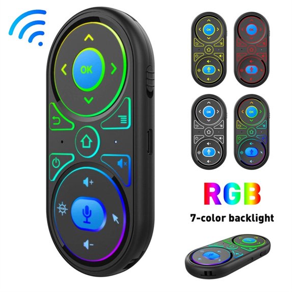 G11 Voice Mouse Smart Voice Control 2.4G RGB Backlight Remote Rechargeable Battery Compatible for H96 MAX A95X F3 TV Box
