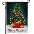 thumbnail image 1 of G128 -12"x18" Christmas Garden Flag, Winter Decorations Merry Christmas Quote Winter Flag for Outside, 1 of 5