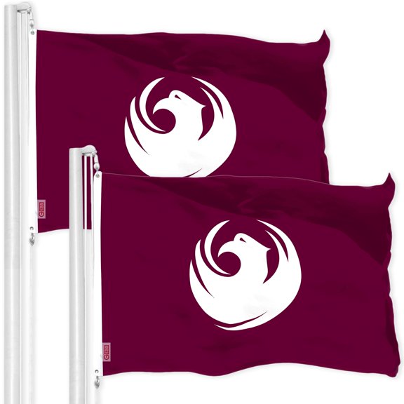 G128 2 Pack: Phoenix Flag | 3x5 Ft | LiteWeave Pro Series Printed 150D Polyester | City Flag, Indoor/Outdoor, Vibrant Colors, Brass Grommets
