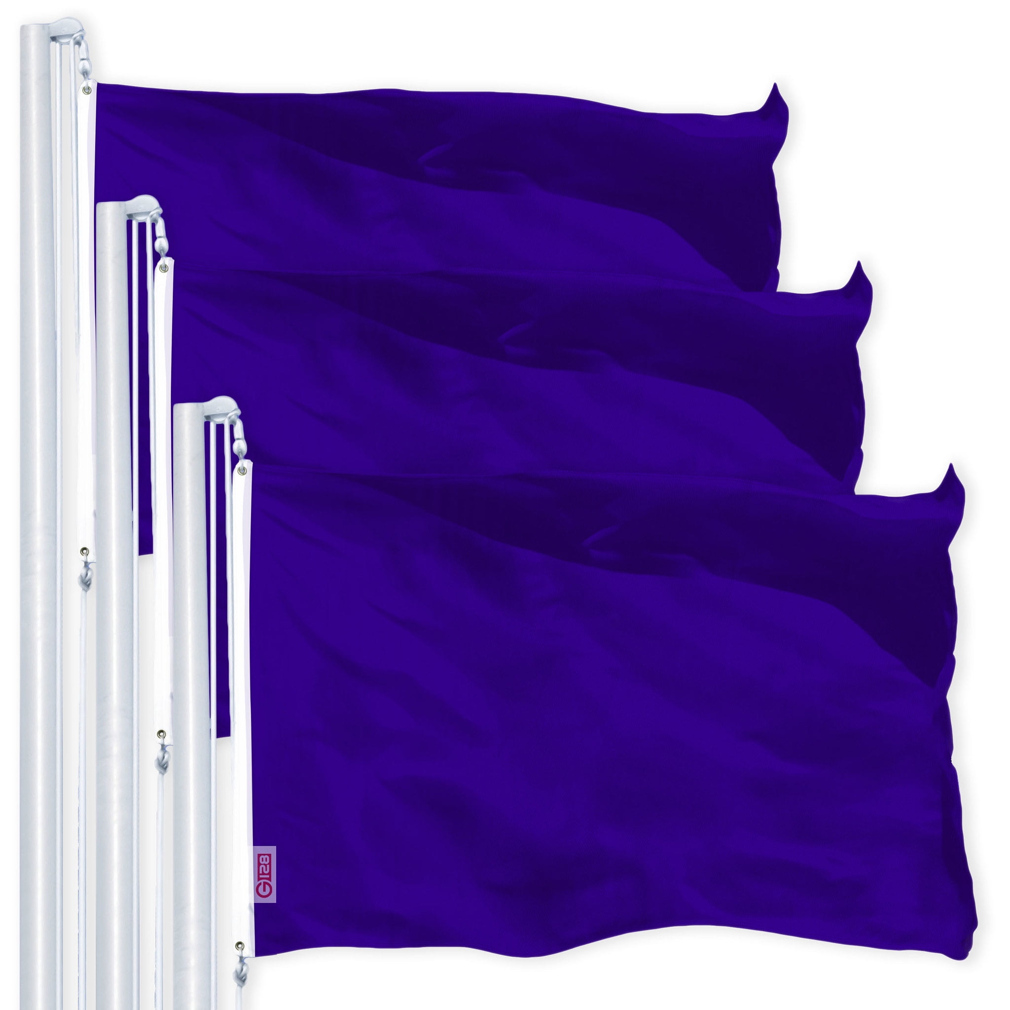 Violet Color Flag Let G128 3 Pack: Solid Violet Color Flag | 2x3 Ft | LiteWeave Pro Series ...