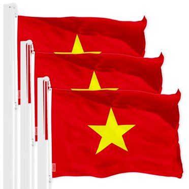 Anley Fly Breeze 3x5 Feet North Vietnam Flag – North Vietnamese Flags, Polyester, Lightweight