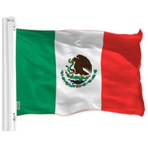 G128 – 3x5 flag Mexico (Mexican) Flag Printed 150D Quality Polyester, Banderas de Mexico with Grommets