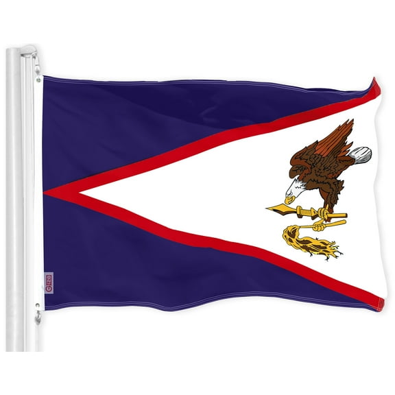G128 American Samoa Flag | 3x5 Ft | LiteWeave Pro Series Printed 300D Polyester | Indoor/Outdoor, Vibrant Colors, Brass Grommets