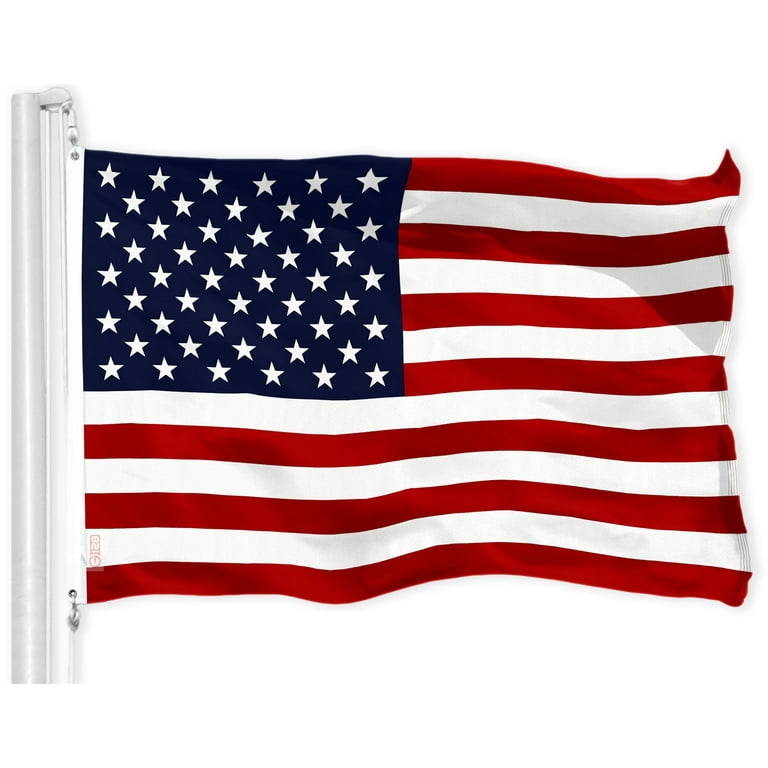 G128 American Flag, 3x5 ft, Printed 150D Polyester, Stars