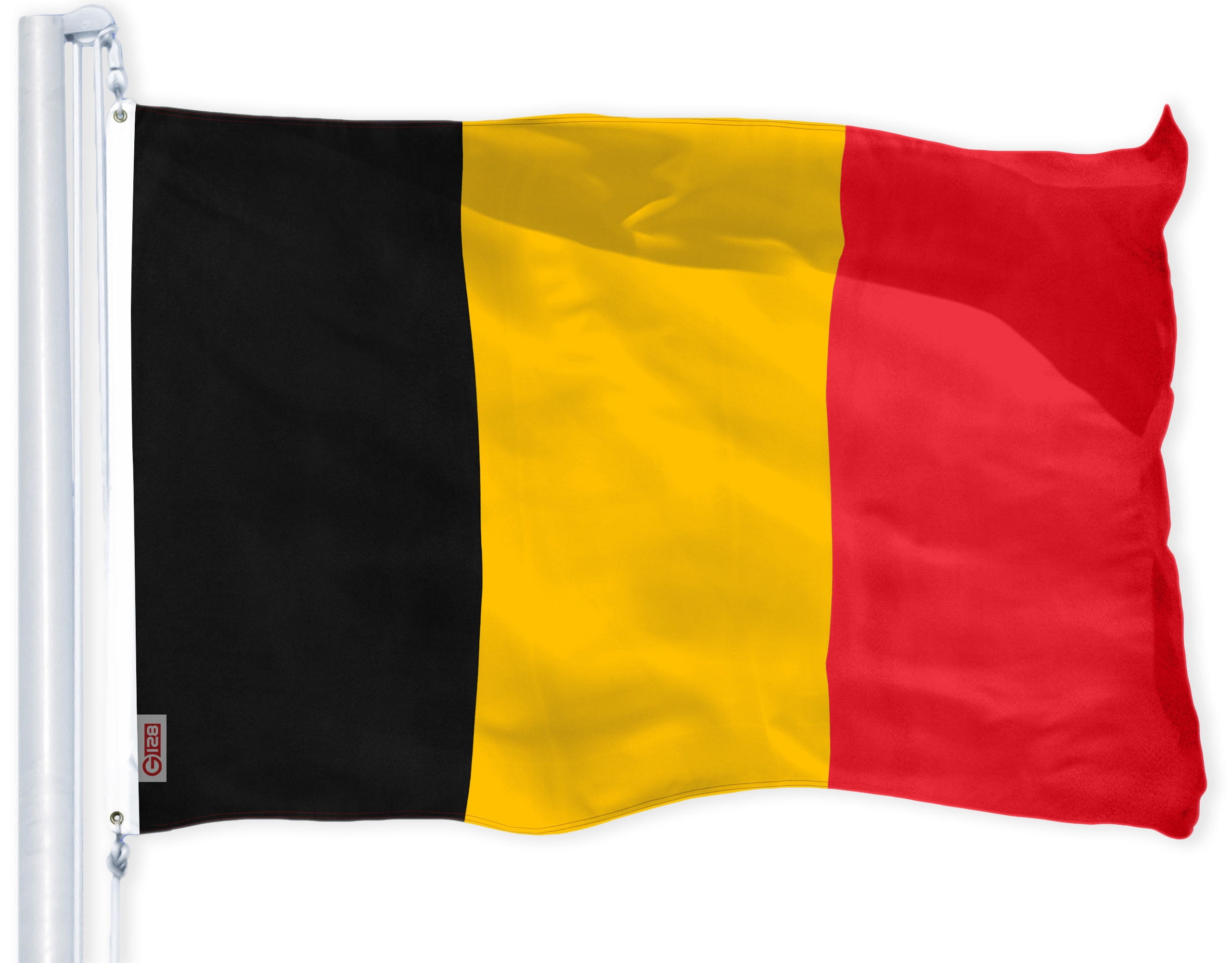 Belgium Flag 3x5 Ft Vibrant Polyester with Brass Grommets