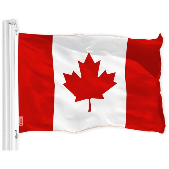 G128 Canada Canadian Flag | 2x3 Ft | LiteWeave Pro Series Printed 150D Polyester | Country Flag, Indoor/Outdoor, Vibrant Colors, Brass Grommets, Thicker and More Durable Than 100D 75D Polyester