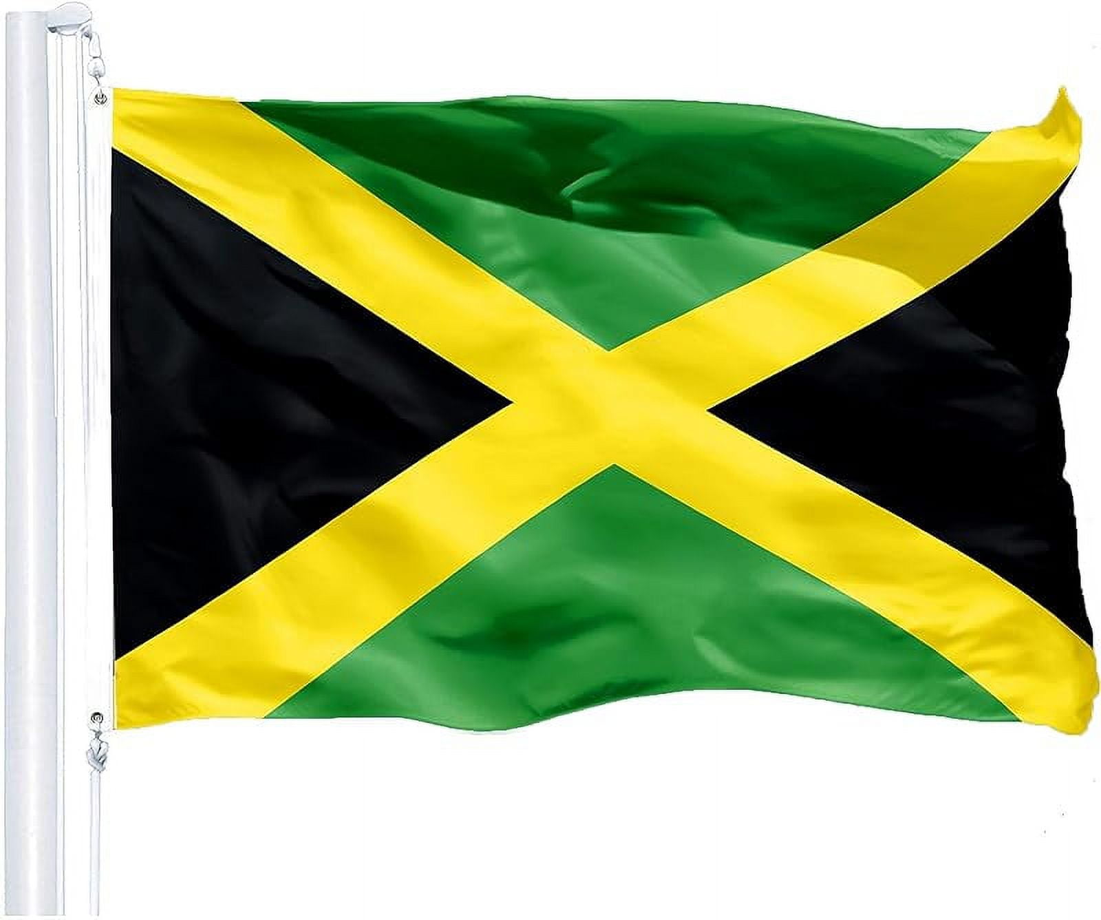 Jamaican Flag 3x5 Ft Heavy Duty Polyester with Brass Grommets