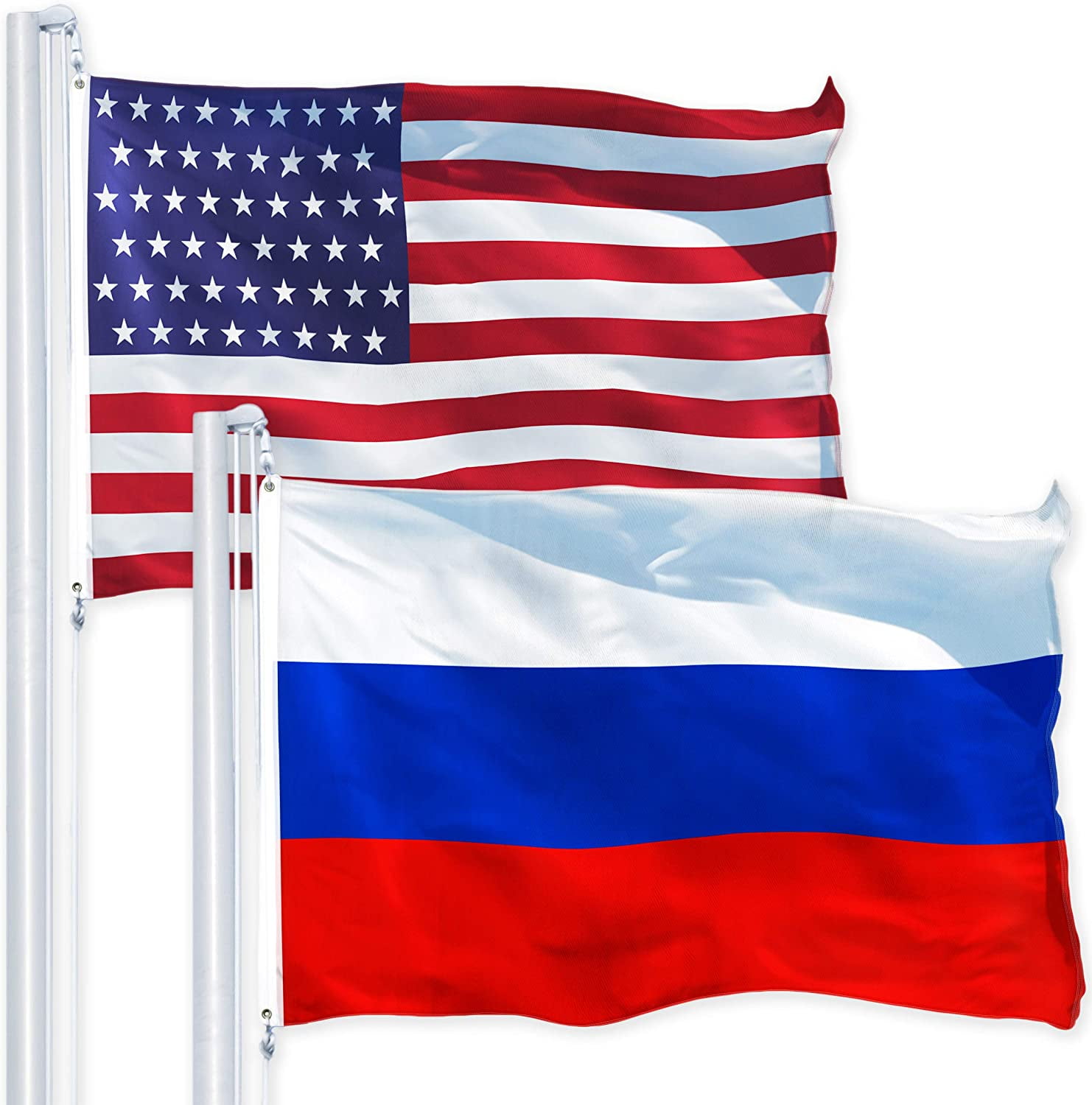 AZ FLAG Russia Flag 5' x 8' - Russian Big Flags 150 x 250 cm - Banner 5x8 ft