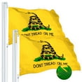 thumbnail image 1 of G128 Dont Tread on Me (Gadsden) Flag 2x3 feet 2-Pack Heavy Duty Spun Polyester 220GSM Embroidered – Tough, Durable, Indoor/Outdoor, Vibrant Colors, Brass Grommets, 1 of 8