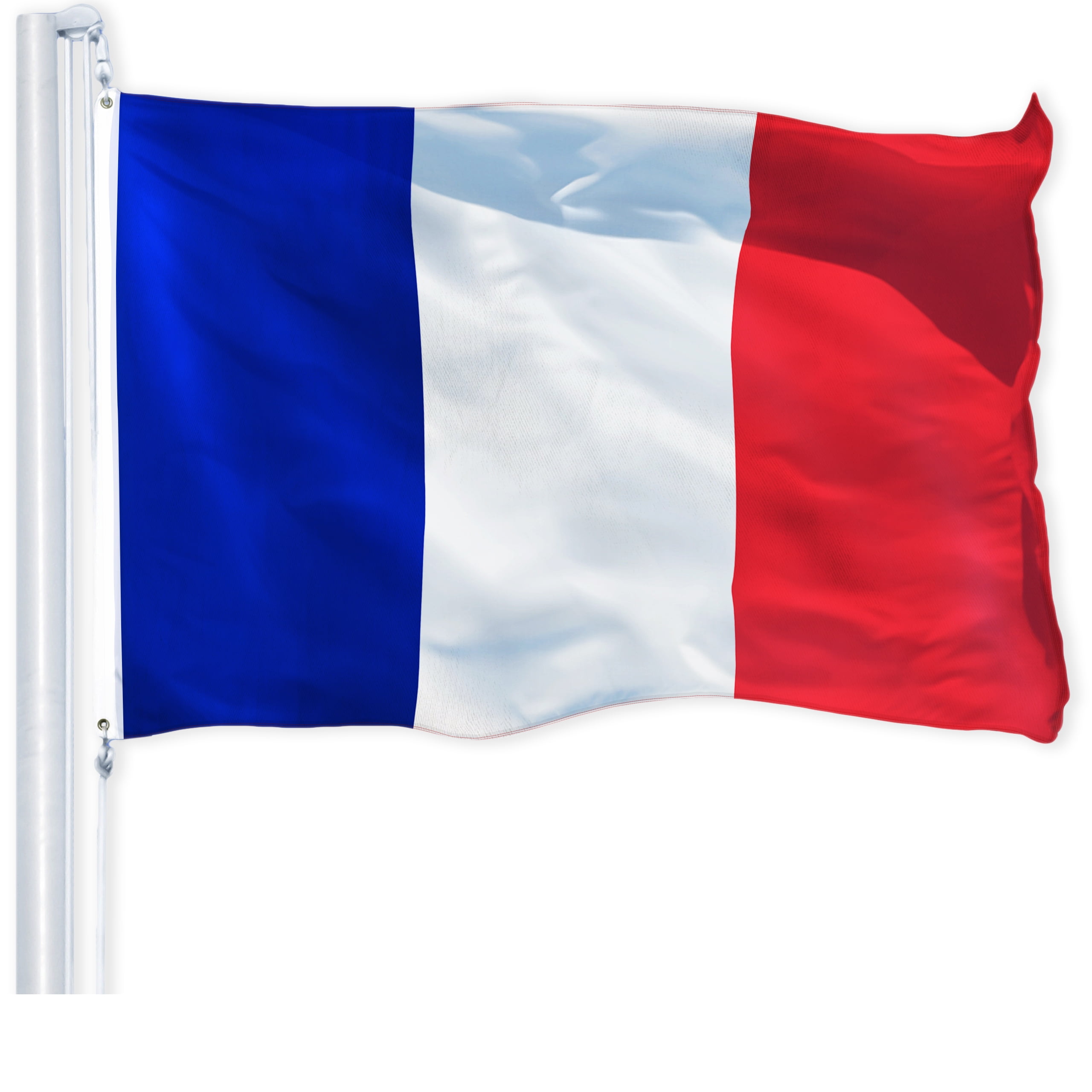 France Flag 3x5 ft Heavyweight Polyester with Brass Grommets