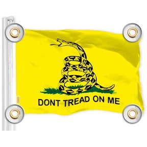 G128 Gadsden Don't Tread On Me Flag | 3x5Ft | LiteWeave Pro Printed 150D Polyester, 4 Corner Brass Grommets | Historical Flag, Vibrant Colors, Perfect For Balcony, More Durable Than 100D 75D Polyester
