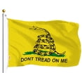 thumbnail image 1 of G128 Gadsden Flag Don't Tread On Me Rattlesnake Banner 3x5ft Polyester with Brass Grommets Double-Stitched, 1 of 7