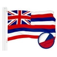 thumbnail image 1 of G128 Hawaii Hawaiian Flag | 3x5 Ft | ToughWeave Series Stitched 300D Polyester | Sewn Stripes, Indoor/Outdoor, Brass Grommets, 1 of 8