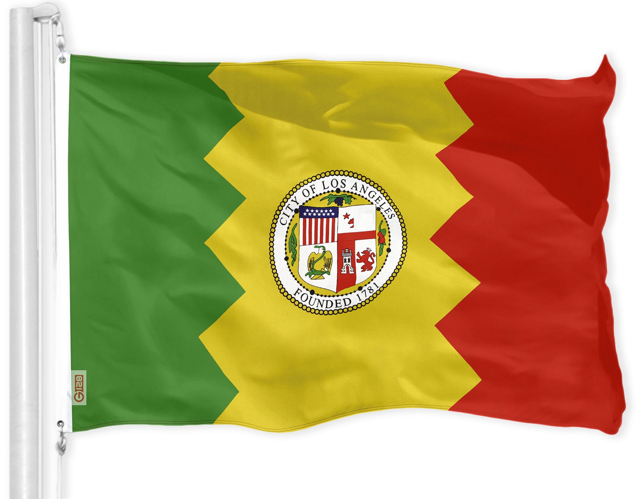 G128 - Los Angeles City Flag | 3x5 feet | Printed 150D Quality ...