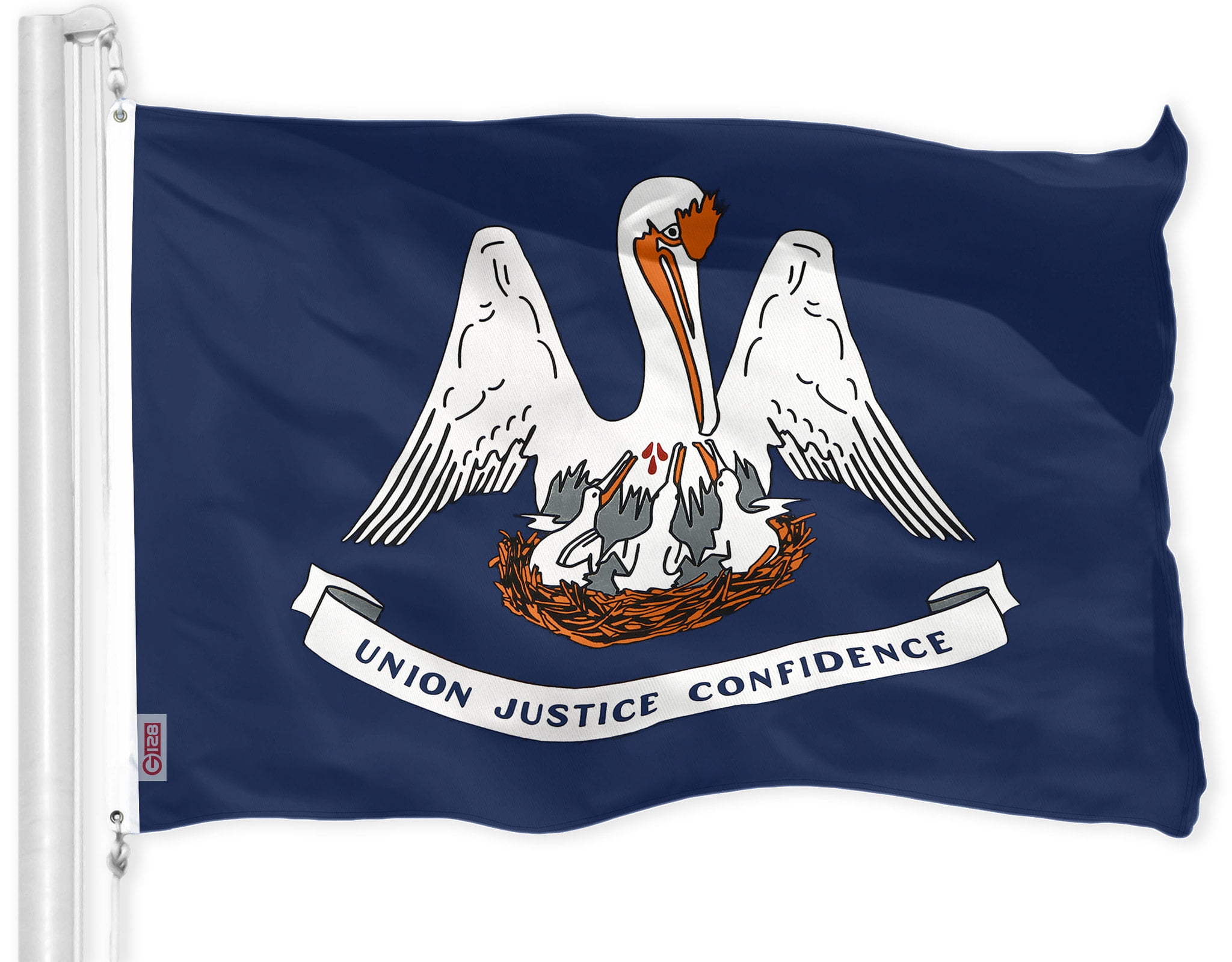 Louisiana State Flag 3x5 Ft Polyester with Brass Grommets