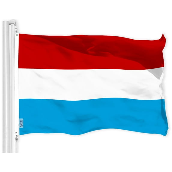 G128 Luxembourg Luxembourgers Flag | 3x5 Ft | LiteWeave Pro Series Printed 150D Polyester | Country Flag, Vibrant Colors, Brass Grommets, Thicker and More Durable Than 100D 75D Polyester