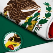 G128 - Mexico 2x3 ft Double Sided Heavy Duty Embroidered flag Indoor Outdoor, Grommets, Polyester