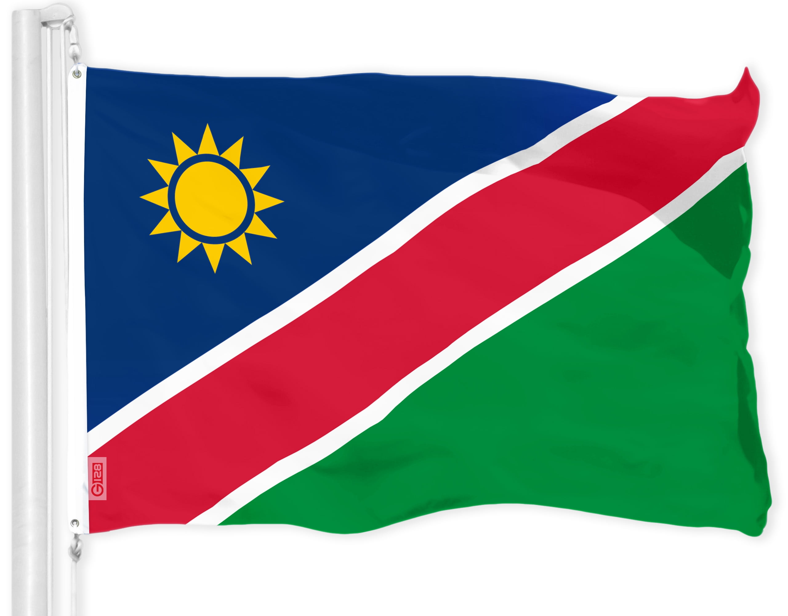 G128 Namibia Namibian Flag 3x5 Ft LiteWeave Pro Series Printed 150D