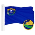 thumbnail image 1 of G128 Nevada State Flag | 3x5 Ft | ToughWeave Series Embroidered 300D Polyester | Embroidered Design, Indoor/Outdoor, Brass Grommets, 1 of 8
