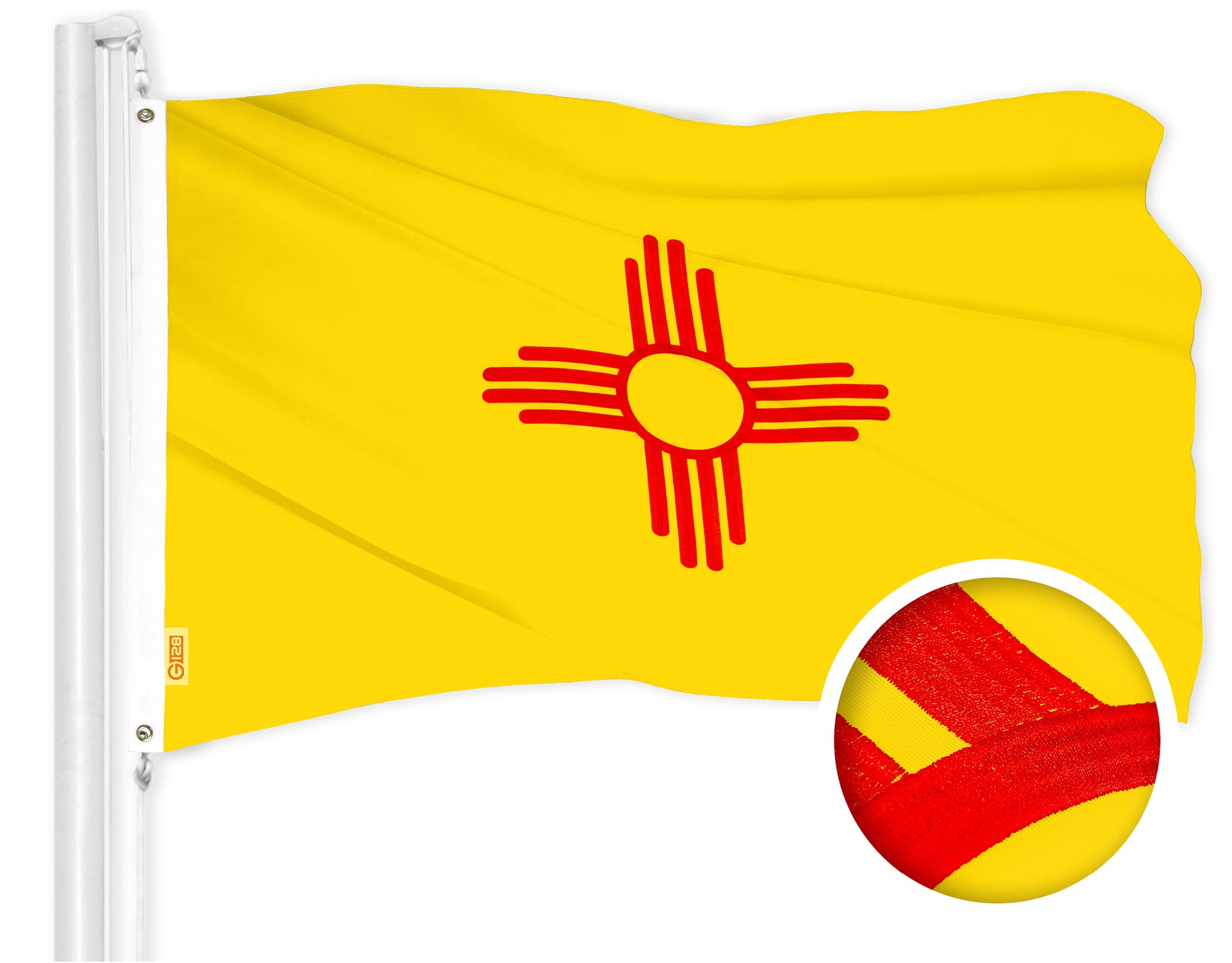 G128 Bandera de Chile 3 x 5 pies Serie ToughWeave bordado poliéster G128 Bandera de Chile 3 x 5 pies Serie ToughWeave bordado poliéster