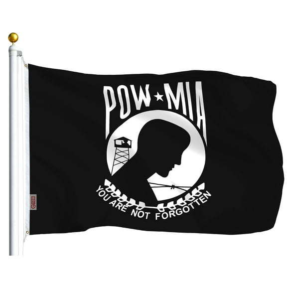 G128 POW-MIA Black Flag You are Not Forgotten Prisoner of War 3x5ft