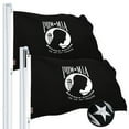 thumbnail image 1 of G128 POW MIA Flag 3x5 FT 2-Pack Embroidered Spun Polyester, 1 of 9