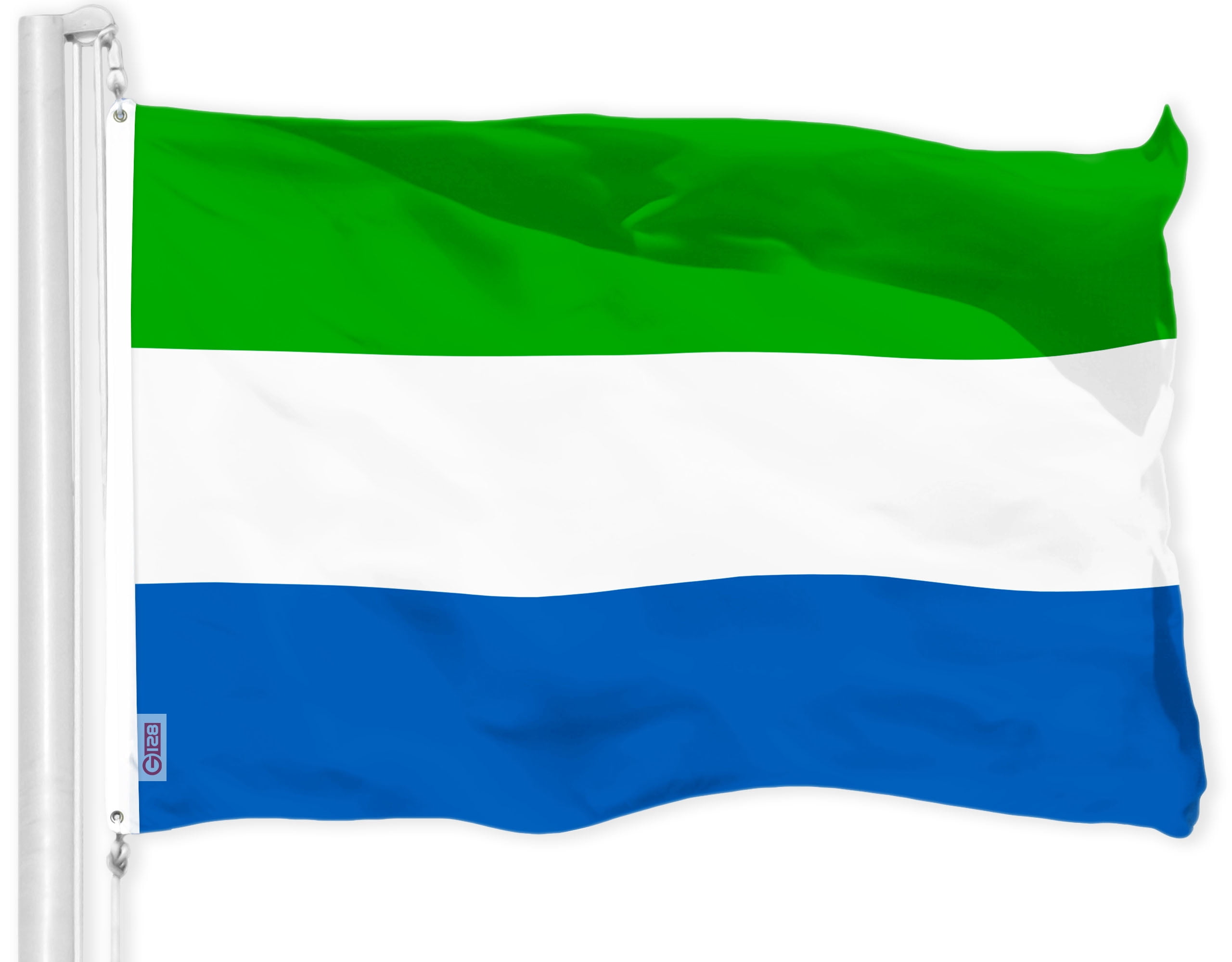 G128 Sierra Leone Sierra Leonean Flag 3x5 Ft LiteWeave Pro Series — free download