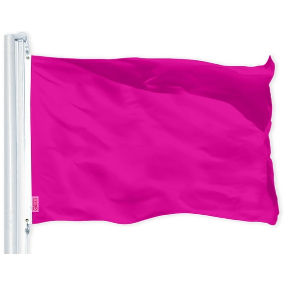 G128 Solid Magenta Color Flag | 4x6 Ft | LiteWeave Pro Series Printed 150D Polyester | Indoor/Outdoor, Vibrant Colors, Brass Grommets, Thicker and More Durable Than 100D 75D Polyester