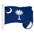 thumbnail image 1 of G128 South Carolina State Flag | 4x6 Ft | ToughWeave Series Embroidered 300D Polyester | Embroidered Design, Indoor/Outdoor, Brass Grommets, 1 of 8