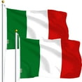 thumbnail image 1 of G128 - TWO PACK of Italy Flag Italian Flag Italian Republic Banner Italy National Country Flag 3x5ft Printed Quality Polyester with Brass Grommets Double Stitched, 1 of 6