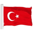 thumbnail image 1 of G128 Turkey Turkish Flag | 3x5 Ft | LiteWeave Pro Series Printed 150D Polyester | Country Flag, Indoor/Outdoor, Vibrant Colors, Brass Grommets, Thicker and More Durable Than 100D 75D Polyester, 1 of 6