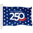 thumbnail image 1 of G128 Double-Sided USA 250th Anniversary Flag 3x5 ft 1776-2026 Stars Patriotic w/ Grommets, 1 of 7